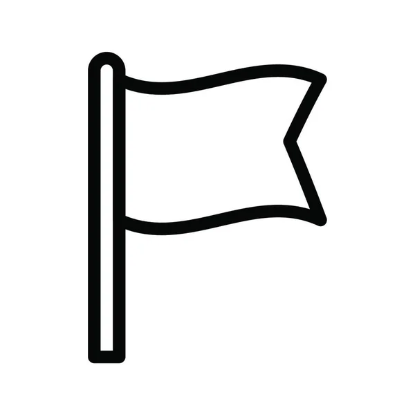 Bandera Icono Web Vector Ilustración — Vector de stock
