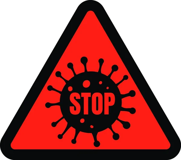 要旨ウイルス株モデルコロナウイルス2019 Ncov Covid Mers Cov赤いStop記号を持つ新規コロナウイルス — ストックベクタ