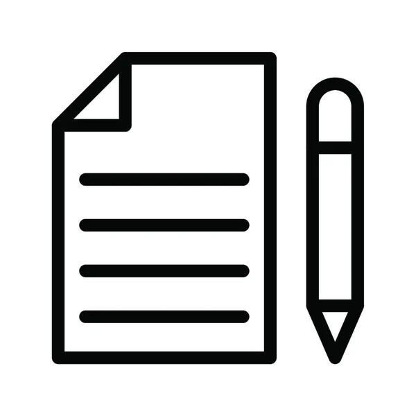 Schreiben Stift Web Icon Vektor Illustration — Stockvektor