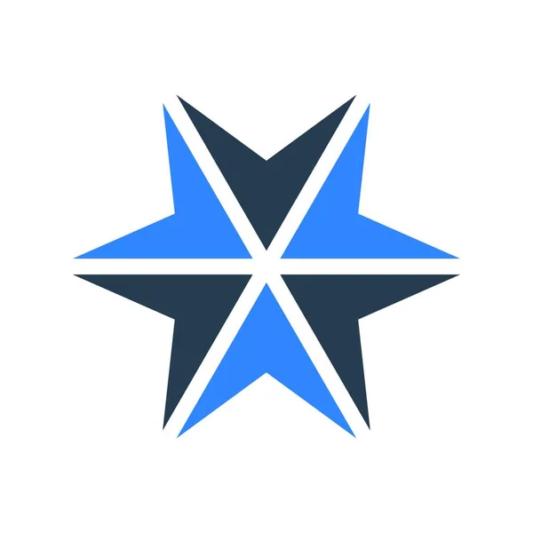 Simbolo Stella Icona Illustrazione Vettoriale — Vettoriale Stock
