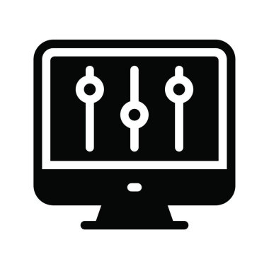 ayarlama, basit vektör illüstrasyonu