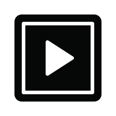 Ses oynat, basit vektör illüstrasyonu