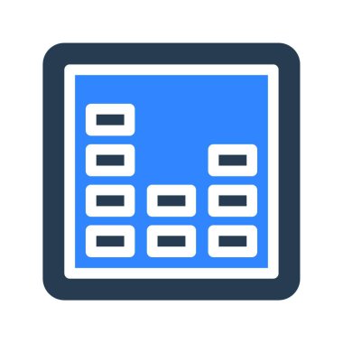 Web, vektör illüstrasyonu için nabız simgesi