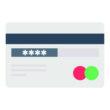 Web, vektör illüstrasyonu için kart simgesi