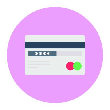 Web, vektör illüstrasyonu için kart simgesi