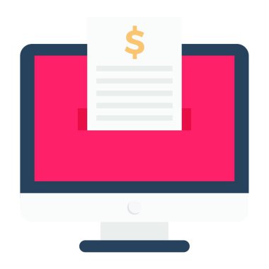 Alıcı simgesi, renkli illüstrasyon 