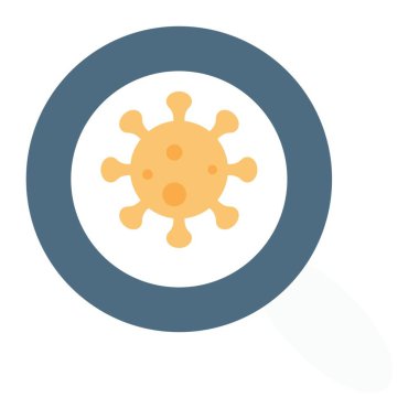 bakteri simgesi vektör illüstrasyonu