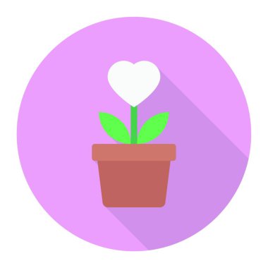 bitki simgesi, vektör illüstrasyonu basit tasarım