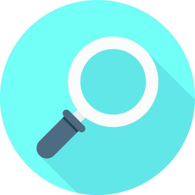 Büyüteç ağ simgesi vektör illüstrasyonu