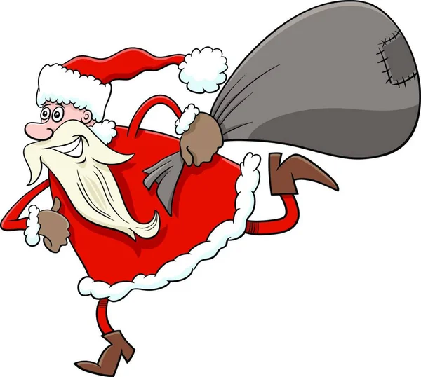 Santa Claus Ilustração Vetorial Simples — Vetor de Stock