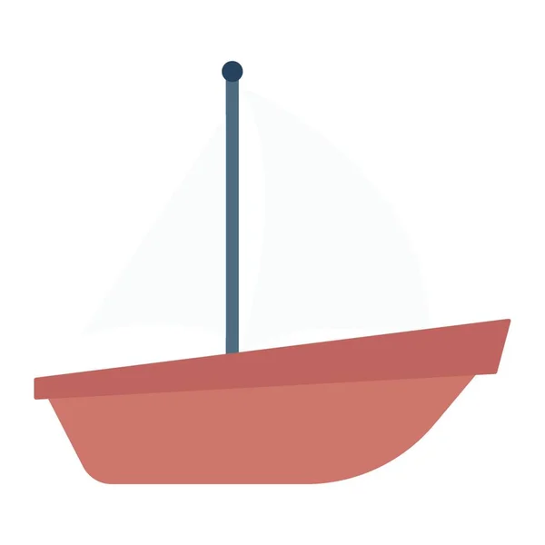 Boat Web Icon Vector Illustration — Vector de stock