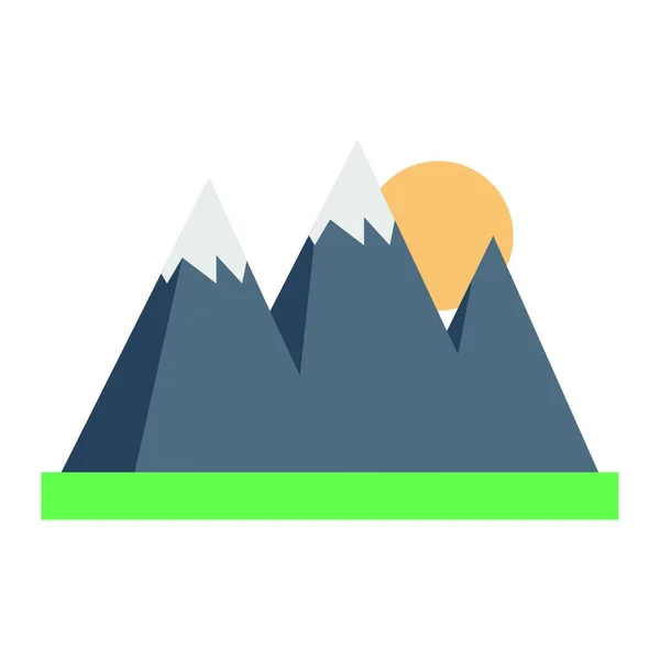 Dağlar Web Simgesi Çizimi — Stok Vektör