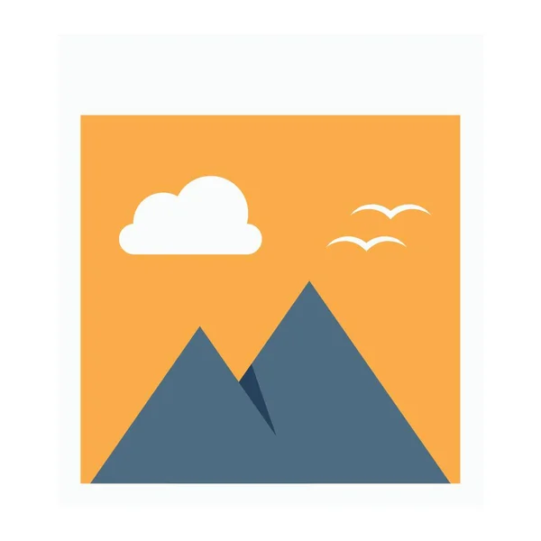 Montagnes Illustration Vectorielle Simple — Image vectorielle
