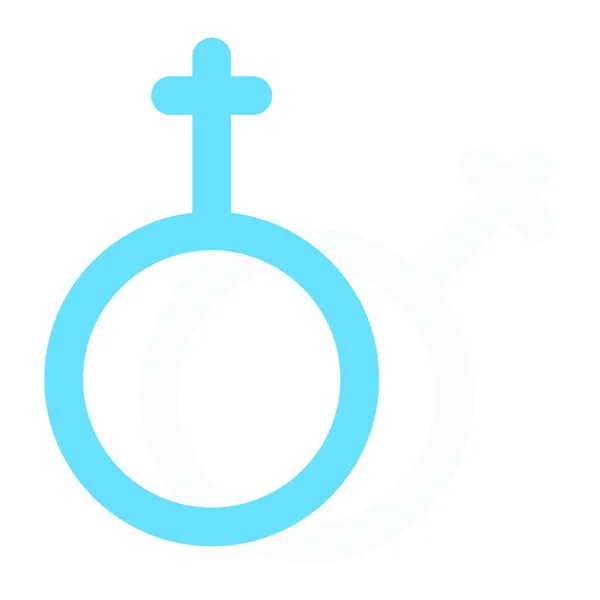 Gender Web Icon Vector Illustration — Stock Vector