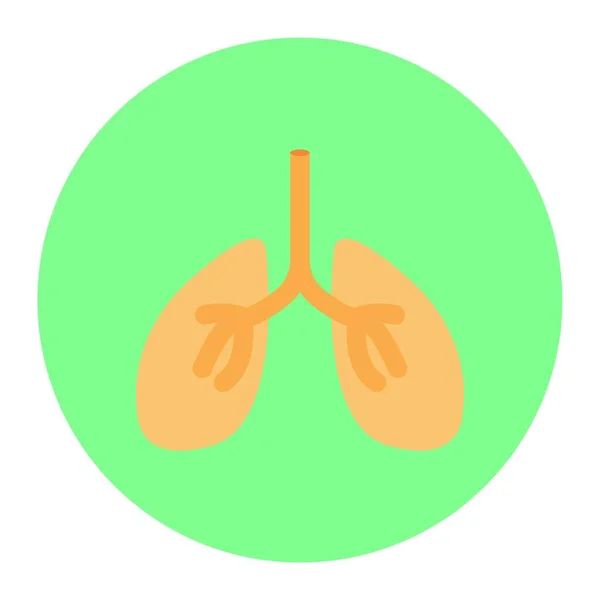 Εικονίδιο Αναπνοής Διανυσματική Απεικόνιση — Διανυσματικό Αρχείο
