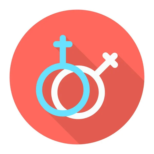 Gender Icon Vector Illustration Simple Design — Stock Vector