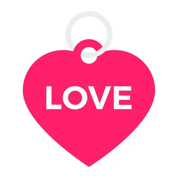 Love Icon Vector Illustration Simple Design — Stock Vector