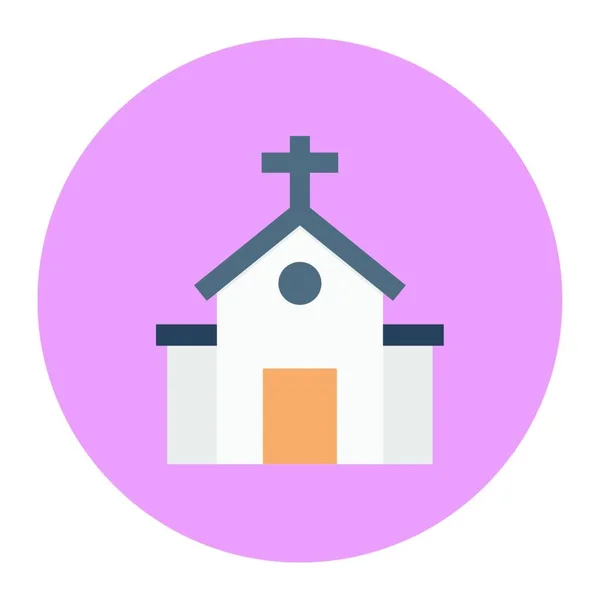 Kerk Web Icon Vectorillustratie — Stockvector