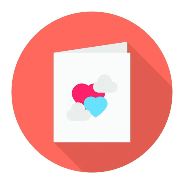 Lover Letter Icon Vector Illustration Simple Design — Stock Vector