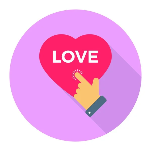 Amor Icono Web Vector Ilustración — Vector de stock
