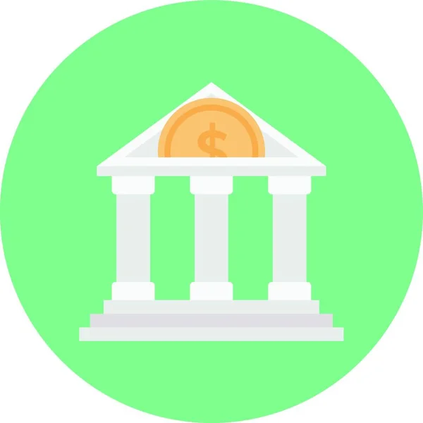 Banca Web Icona Vettoriale Illustrazione — Vettoriale Stock