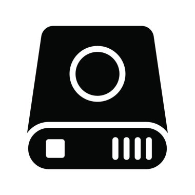 Web için depolama simgesi, vektör illüstrasyonu