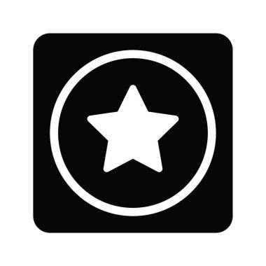 Basit favori ui simgesi, vektör illüstrasyonu