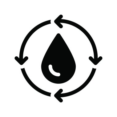 Web için petrol simgesi, vektör illüstrasyonu