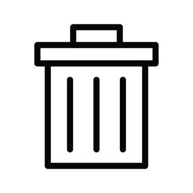 Geri dönüşüm kutusu web simgesi vektör resimlemesi