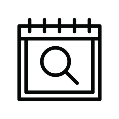 Büyüteç ağ simgesi vektör illüstrasyonu