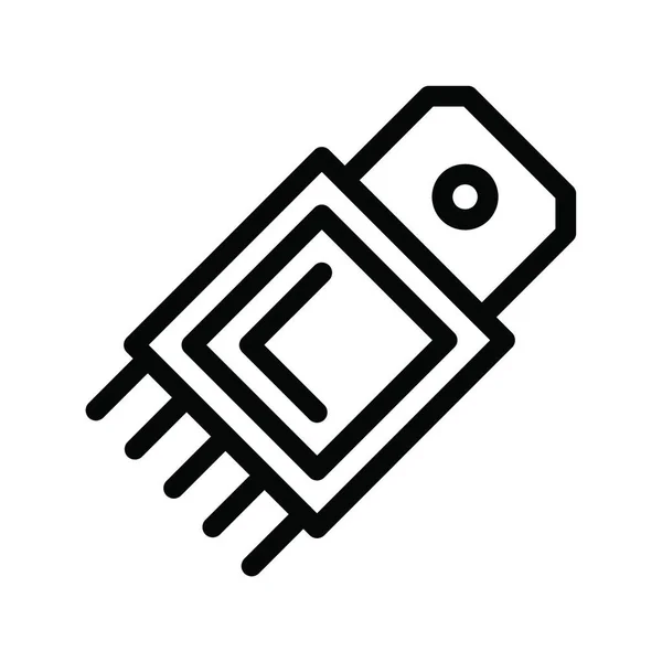 Pin Symbol Für Web Vektorillustration — Stockvektor