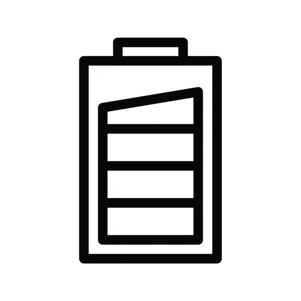 Carga Ícone Bateria Ilustração Vetorial — Vetor de Stock