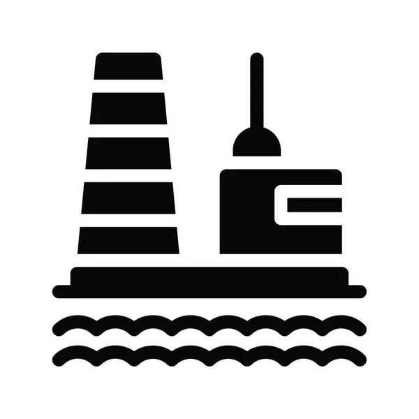 Raffinerie Symbol Vektorillustration — Stockvektor