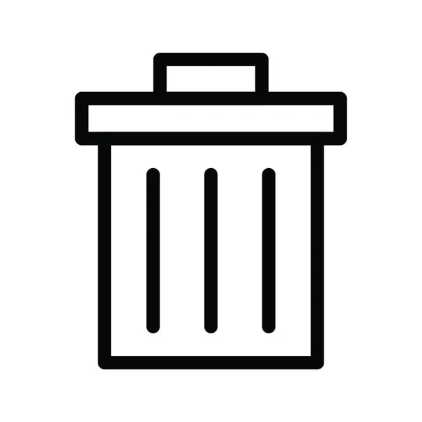 Recycle Bin Web Icon Vector Illustration — Stock Vector