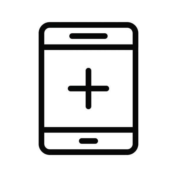 Веб Іконка Смартфона Векторна Ілюстрація — стоковий вектор