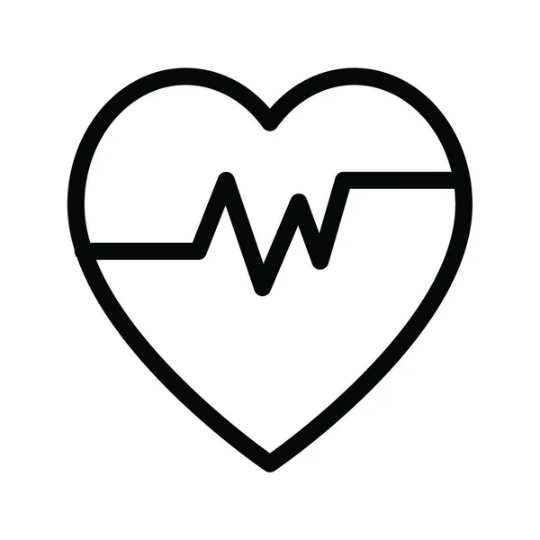 Kalp Simgesi Vektör Illüstrasyonu — Stok Vektör