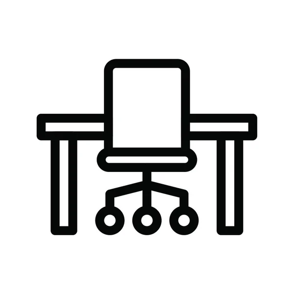 Chair Icon Vector Illustration — Stock Vector