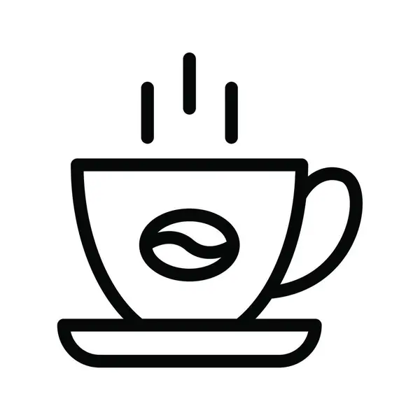 お茶のアイコンのカップベクトルイラスト — ストックベクタ