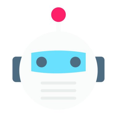 robot ikon vektör illüstrasyonu
