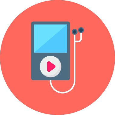 oyuncu simgesi, web basit illüstrasyonu