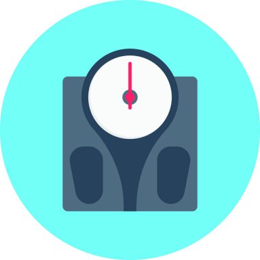 Ölçek simgesi vektör illüstrasyonuName 