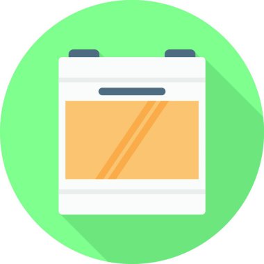 fırın ikonu vektör illüstrasyonu