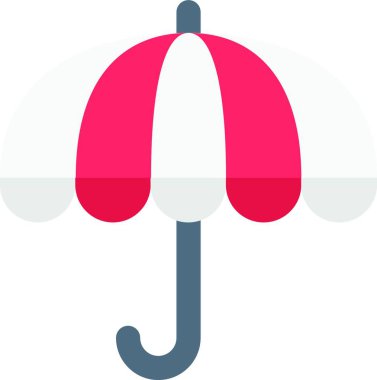 şemsiye ağ simgesi vektör illüstrasyonu 