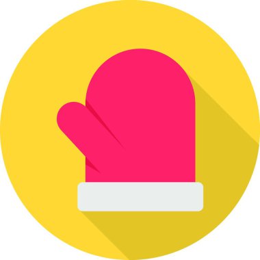 Eldiven simgesi, vektör şablonu 