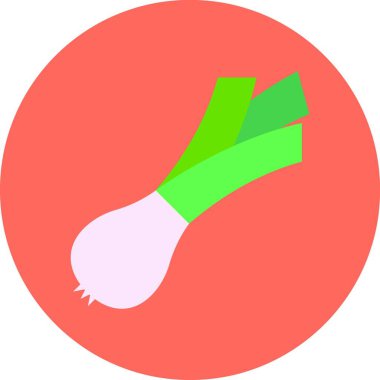 Soğan düz simgesi, vektör illüstrasyonu 