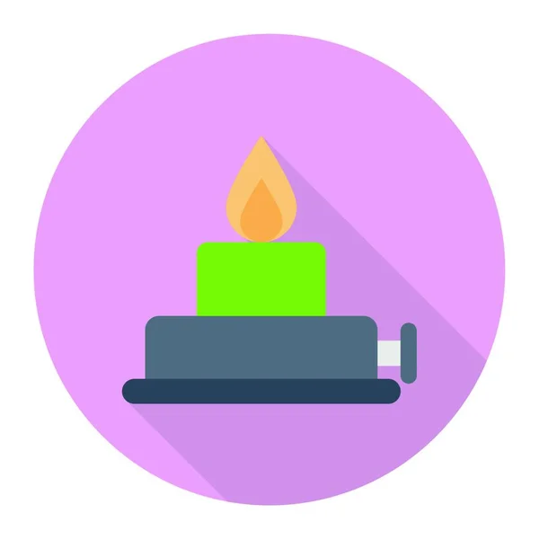 Flame Icon Vector Illustration — Stock Vector