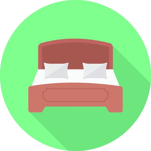 Bed Icon Vector Illustration — Stock Vector