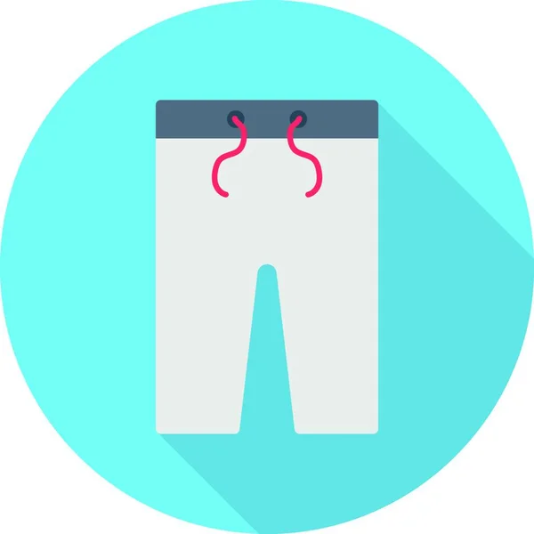 Pantaloni Icona Illustrazione Vettoriale — Vettoriale Stock