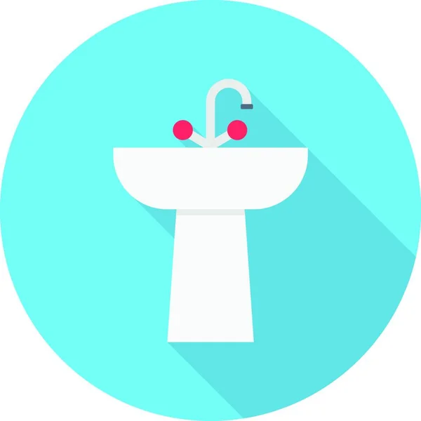 Banyo Simgesi Vektör Illüstrasyonu — Stok Vektör