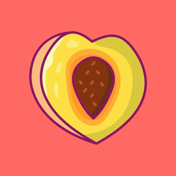 Icona Frutta Web Illustrazione Vettoriale — Vettoriale Stock